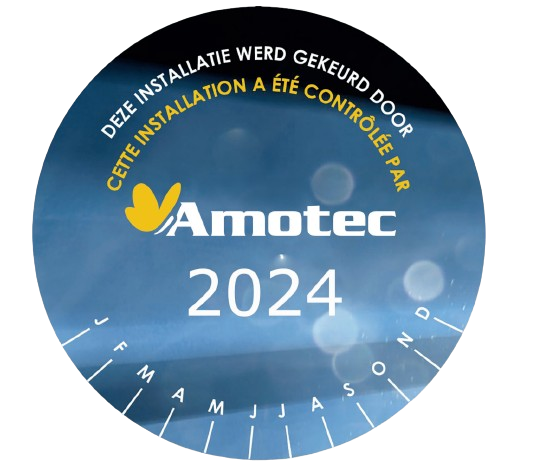 Amotec Gekeurd sticker 2024